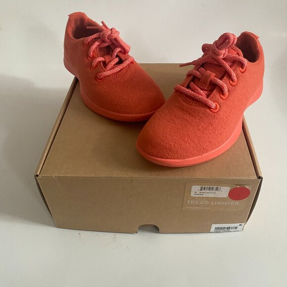 NWT Allbirds Wool Sneakers Women's Size 6 Kea Red Wool Runners Lined WRZWKRRO60 - Picture 7 of 16